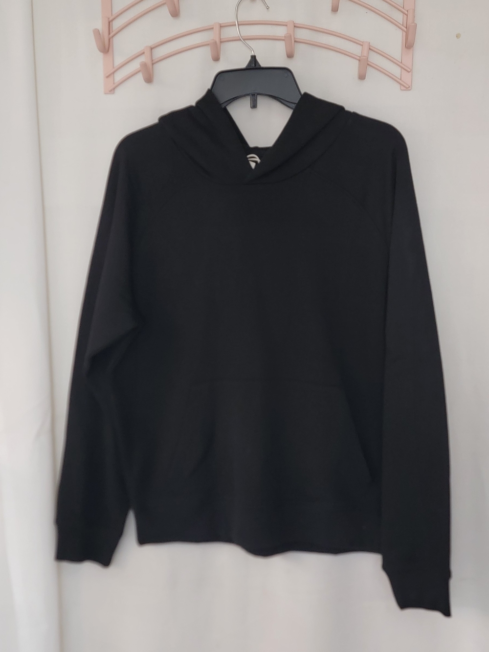 Pact Men's Black Crewneck Hoodie Pullover